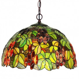 16 Inch Stained Glass Pendant Light