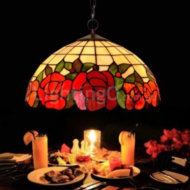 16 Inch Stained Glass Pendant Light