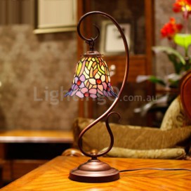 7 Inch Rural Stained Glass Table Lamp