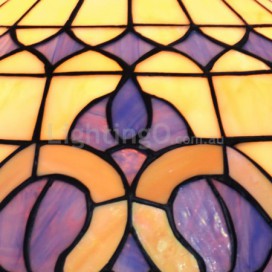 12 Inch Mediterranean Style Stained Glass Table Lamp