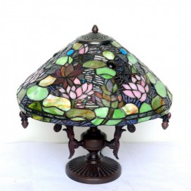 16 Inch Stained Glass Flush Mount