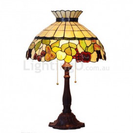 18 Inch Fruit Stained Glass Table Lamp