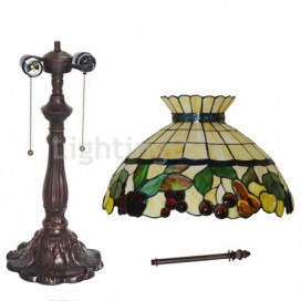 18 Inch Fruit Stained Glass Table Lamp