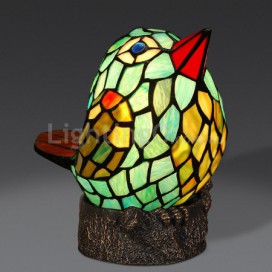 Bird Stained Glass Table Lamp