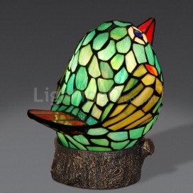 Bird Stained Glass Table Lamp