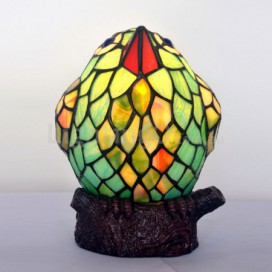 Bird Stained Glass Table Lamp