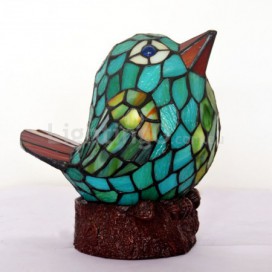 Bird Stained Glass Table Lamp