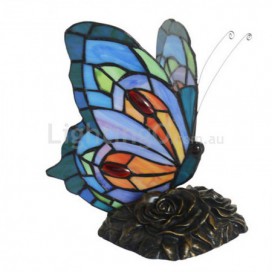 Butterfly Stained Glass Table Lamp