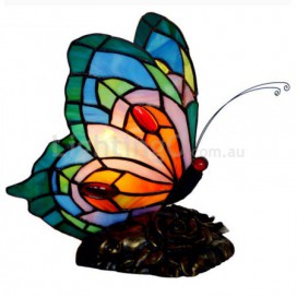 Butterfly Stained Glass Table Lamp