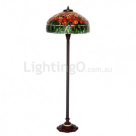 Rural Stained Glass Floor Lamp