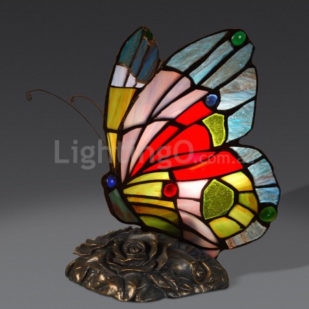 Butterfly Stained Glass Table Lamp