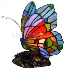 Butterfly Stained Glass Table Lamp