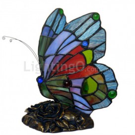 Butterfly Stained Glass Table Lamp