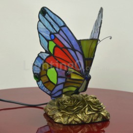 Butterfly Stained Glass Table Lamp