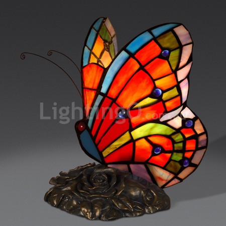 Butterfly Stained Glass Table Lamp