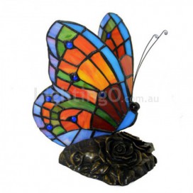 Butterfly Stained Glass Table Lamp