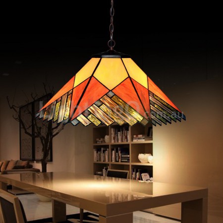 16 Inch Stained Glass Pendant Light