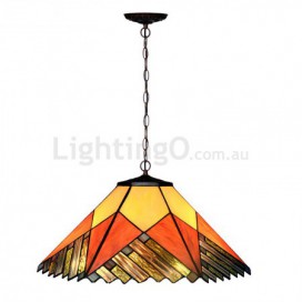 16 Inch Stained Glass Pendant Light