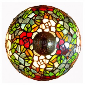 12 Inch Rose Stained Glass Table Lamp