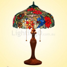 16 Inch Retro Stained Glass Table Lamp