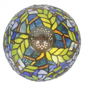 12 Inch Retro Wisteria Stained Glass Table Lamp