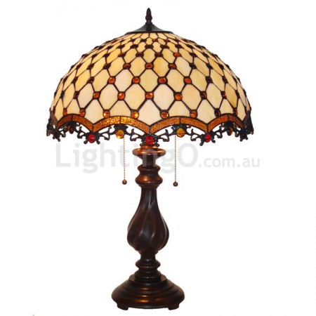 18 Inch Palace Stained Glass Table Lamp