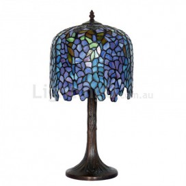 10 Inch Wisteria Stained Glass Table Lamp