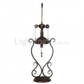 16 Inch Rose Stained Glass Table Lamp