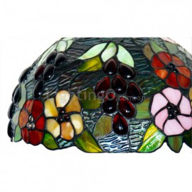 12 Inch Grape Stained Glass Table Lamp