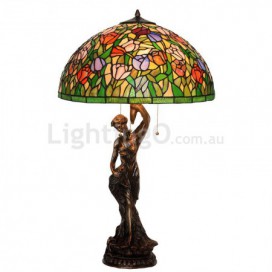 20 Inch Tulip Stained Glass Table Lamp