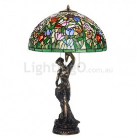 20 Inch Tulip Stained Glass Table Lamp