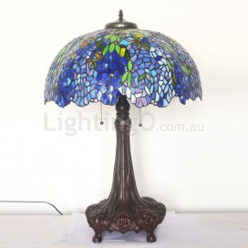 22 Inch Wisteria Stained Glass Table Lamp