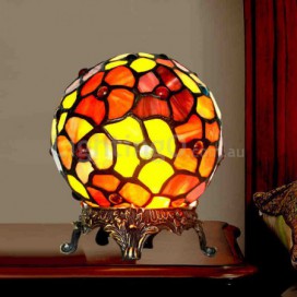 Red Stained Glass Table Lamp