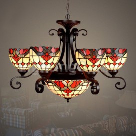 Baroque Chandelier Stained Glass Chandelier