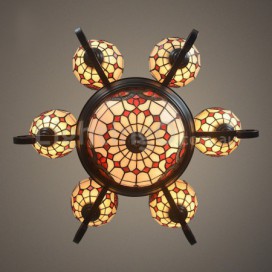 Baroque Chandelier Stained Glass Chandelier