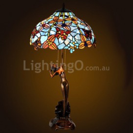 16 Inch Retro Stained Glass Table Lamp