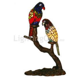 Parrot Stained Glass Table Lamp
