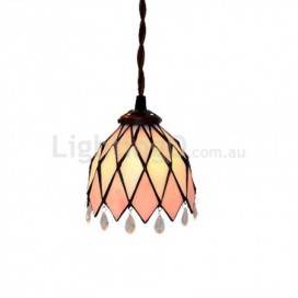 7 Inch Stained Glass Pendant Light