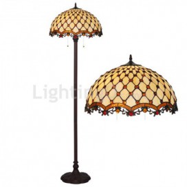 18 Inch Palace Stained Glass Floor Lamp