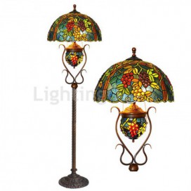 17 Inch Stained Glass Floor Lamp