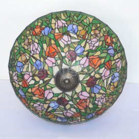 20 Inch Tulip Stained Glass Pendant Light