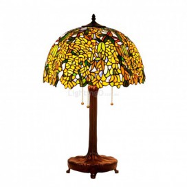 18 Inch Wisteria Stained Glass Table Lamp