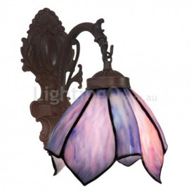 Rural 1 Light Stained Glass Wall light