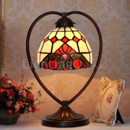 7 Inch Baroque Stained Glass Table Lamp