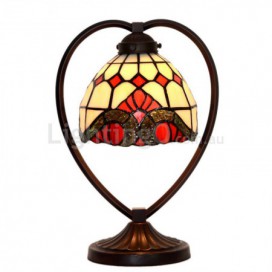 7 Inch Baroque Stained Glass Table Lamp