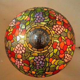16 Inch Rural Chandelier Stained Glass Chandelier
