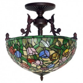 16 Inch Tulip Stained Glass Pendant Light