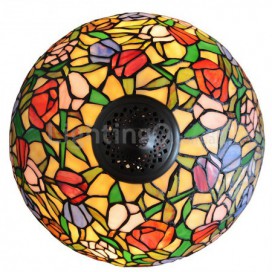 16 Inch Tulip 1 Light Stained Glass Pendant Light