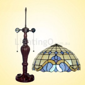 16 Inch Mediterranean Style Stained Glass Table Lamp
