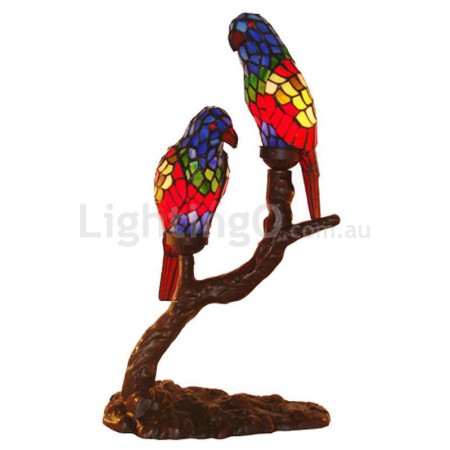 Parrot Stained Glass Table Lamp